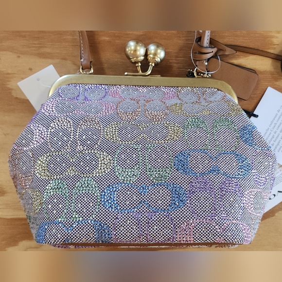 Coach Kisslock 16 Rainbow Ombre Crystal - Picture 4 of 15